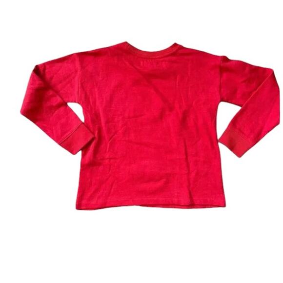 NWT C&C Kids California Red Pullover Christmas Elfie Holiday Sweatshirt  XS 4/5 - Picture 5 of 5